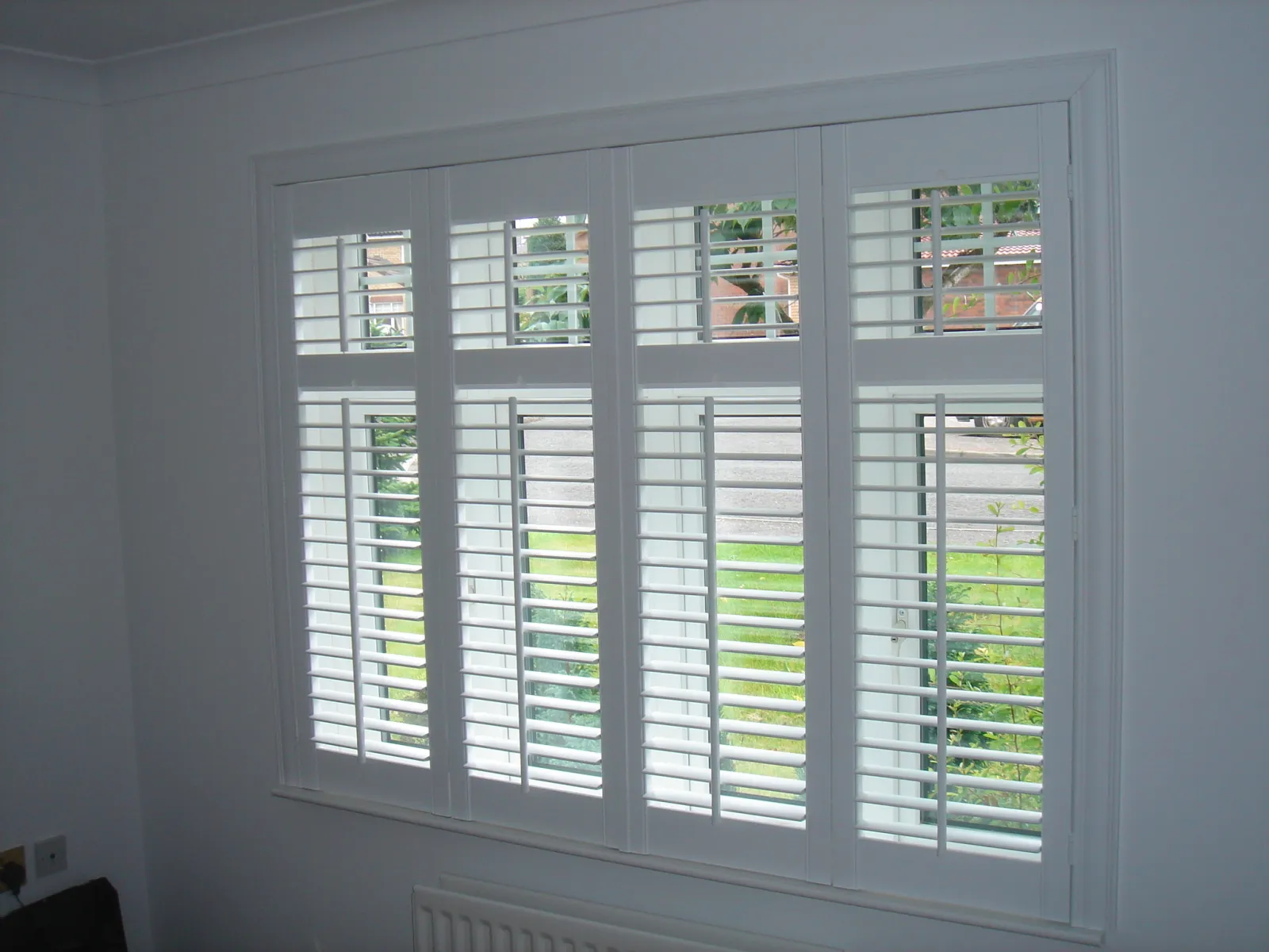 Dining room plantation shutters in London