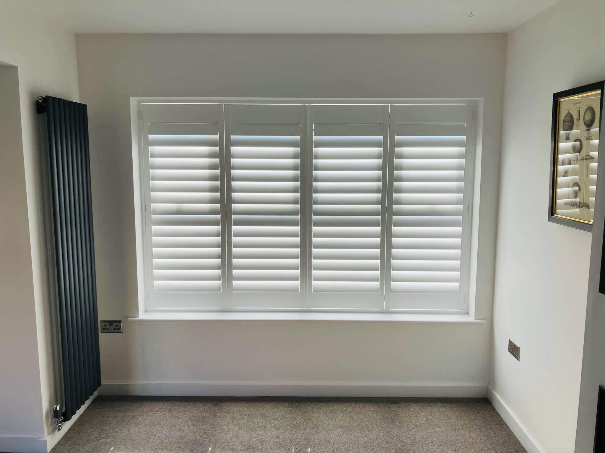 Full height plantation shutters
