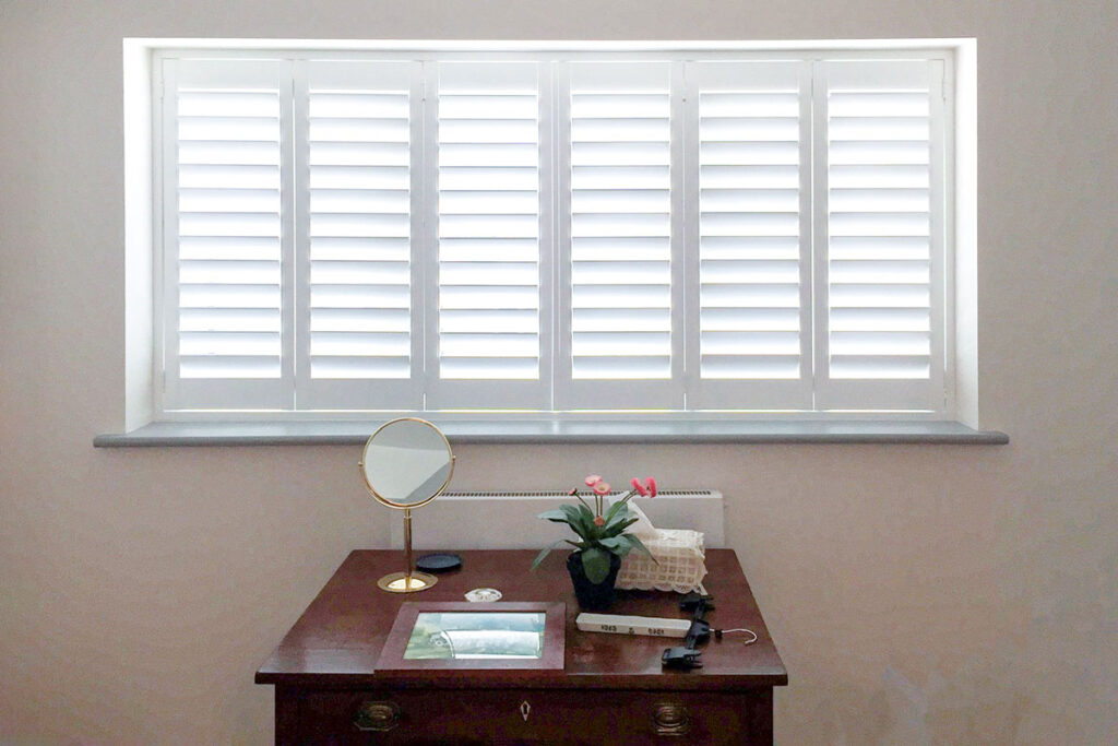 Plantation shutters, London home